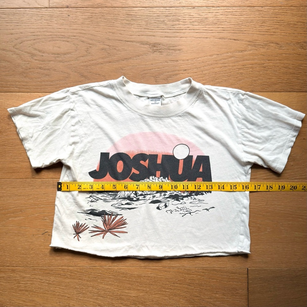 Joshua Tree Gorpcore Outdoorsy Boho Retro Cropped T-Shirt Girls Medium (8/10) - Picture 5 of 5